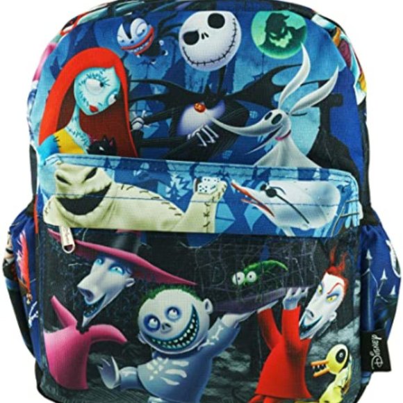 Nightmare Before Christmas Deluxe Oversize Print 12" Backpack - A20273 - Picture 1 of 5